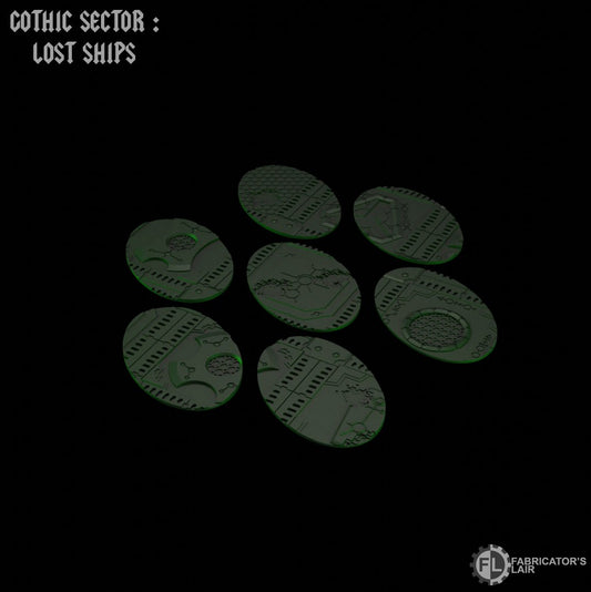 105x70mm Oval-Bases-Tombship-Style