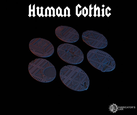 105x70mm Oval-Bases-Gothic-Human-style