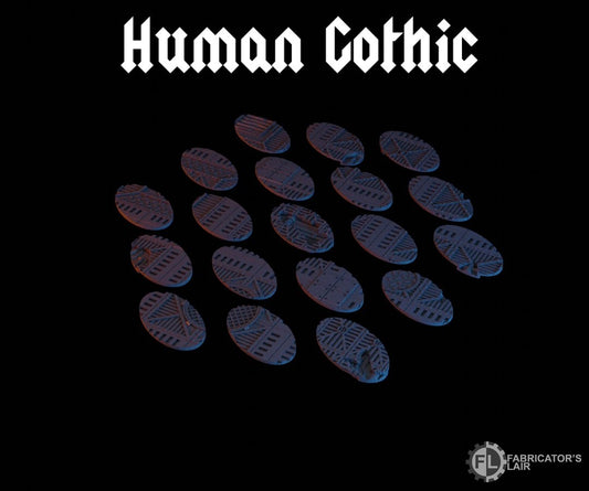 60X35mm Oval-Bases-Gothic-Human-style