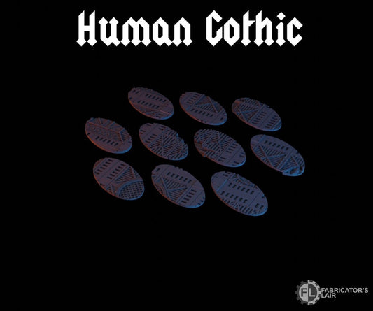 75X42mm Oval-Bases-Gothic-Human-style