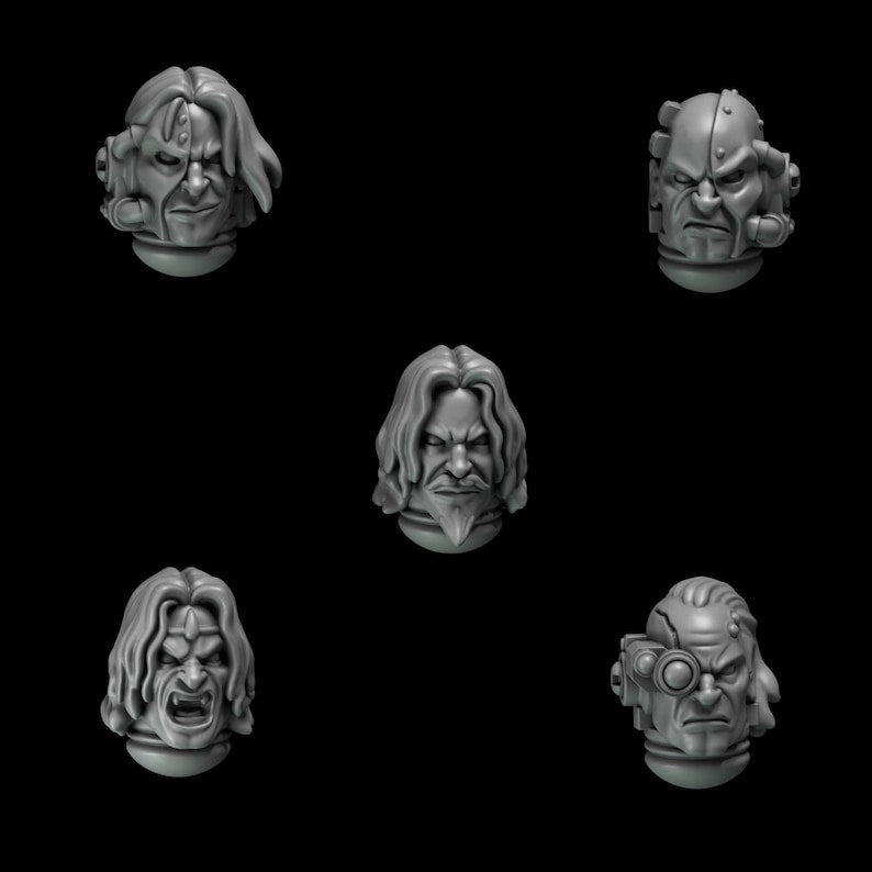 Greytide Studios - Crimson Lords - Heads - Multiple Listings (Custom Order)