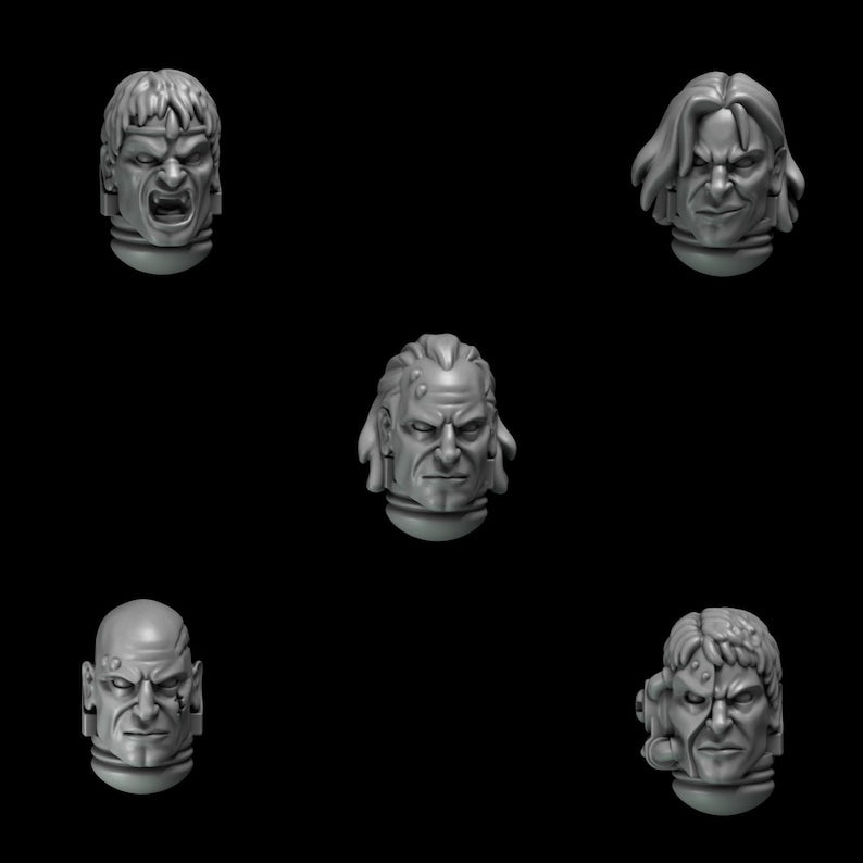 Greytide Studios - Crimson Lords - Heads - Multiple Listings (Custom Order)
