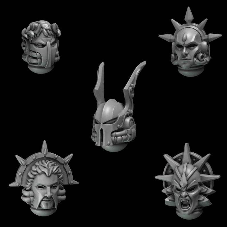 Greytide Studios - Crimson Lords - Heads - Multiple Listings (Custom Order)