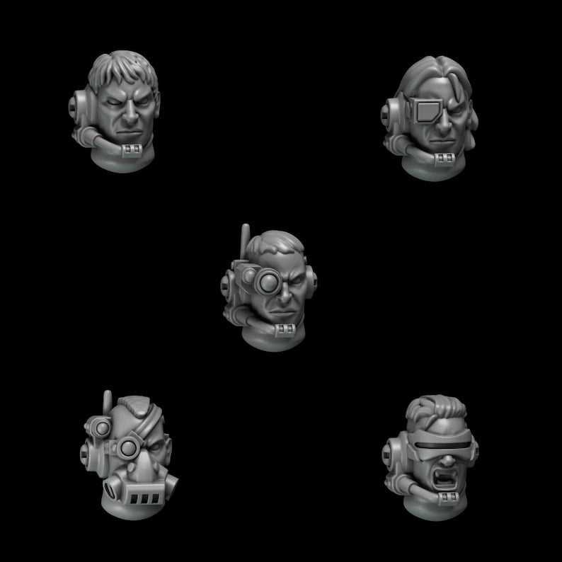 Greytide Studios - Crimson Lords - Heads - Multiple Listings (Custom Order)