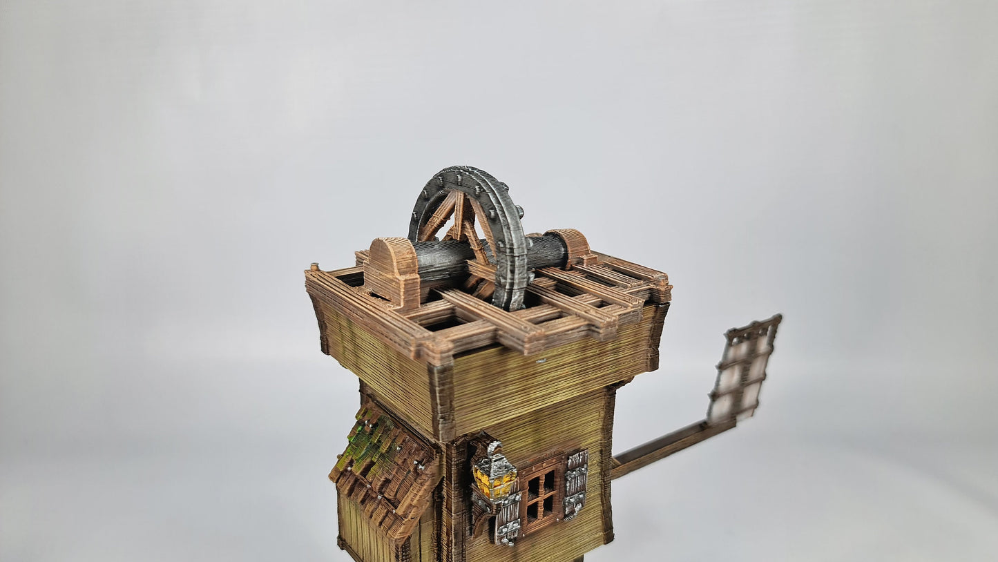 The Frost 2 - Windmill - Wargaming Terrain 28mm - Printed on FDM Bambu Lab X1 Carbon (Custom Order)