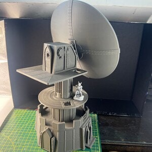 Radar Dish Comms Tower Outpost 12 - Wargaming Terrain 28mm - Printed on FDM Bambu Lab X1 Carbon (Custom Order) - product image 2 of 2