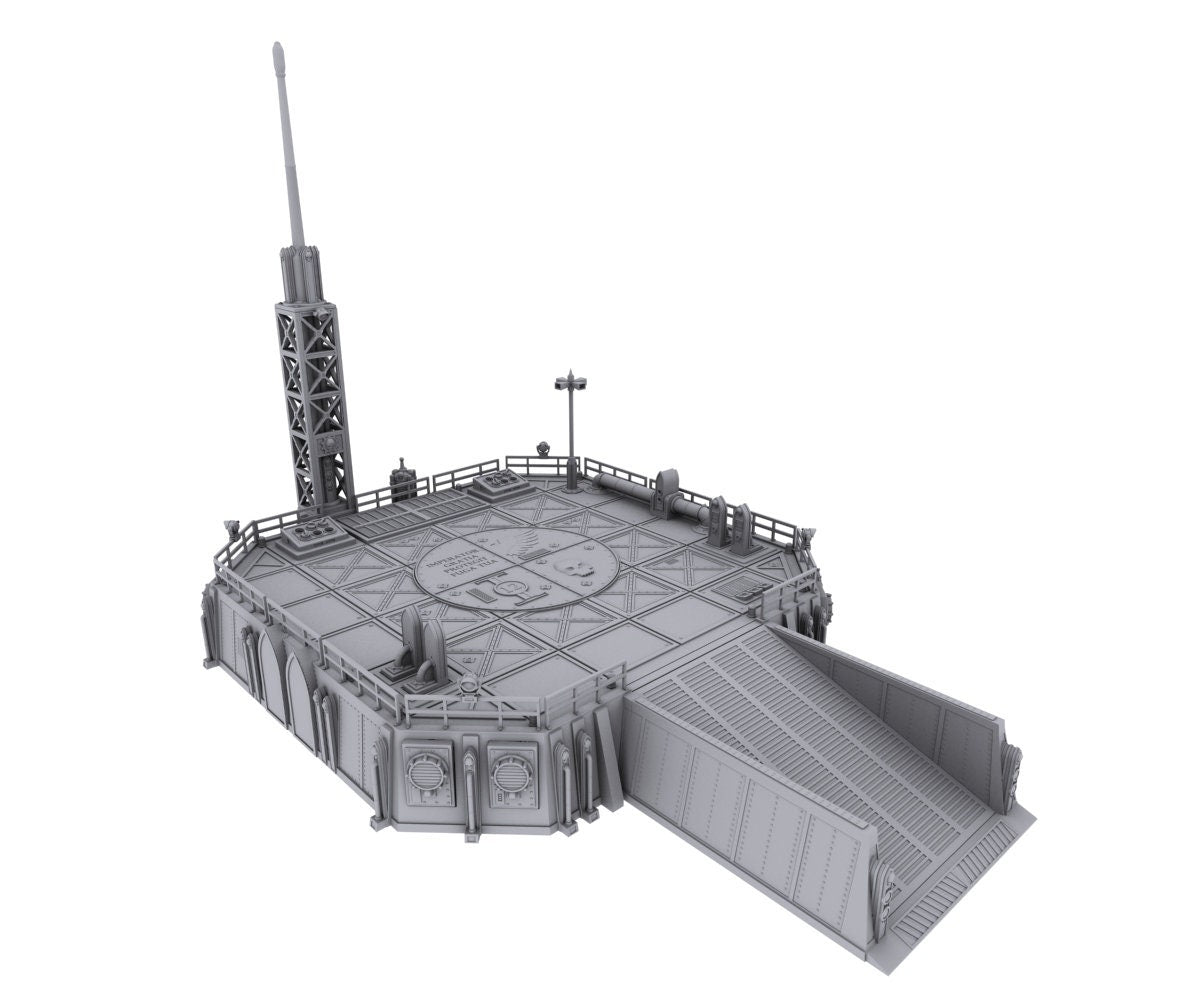 Landing Pad Outpost 12 - Wargaming Terrain 28mm - Printed on FDM Bambu Lab X1 Carbon (Custom Order) - product image 2 of 2