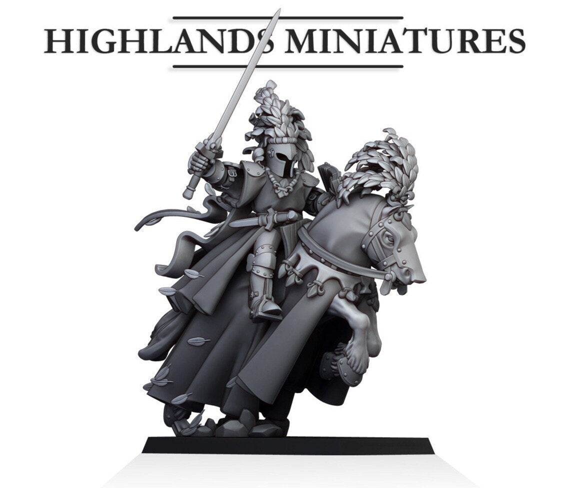 Highland Miniatures - Green Knight of Gallia - Fantasy / D&D (Custom Order)