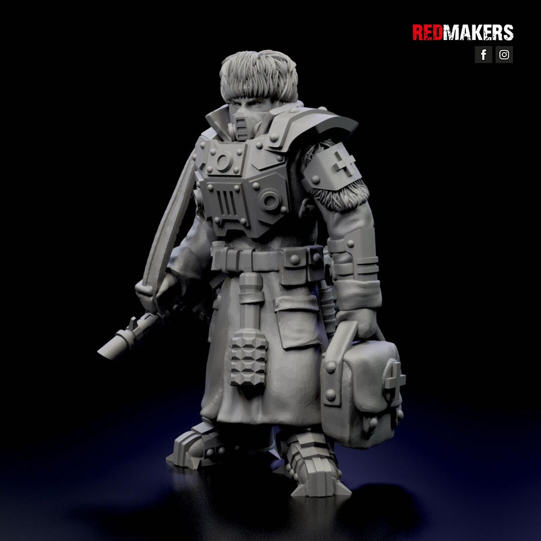 Red Makers - Ice Warriors Lieutenant and Command Squad (Custom Order)