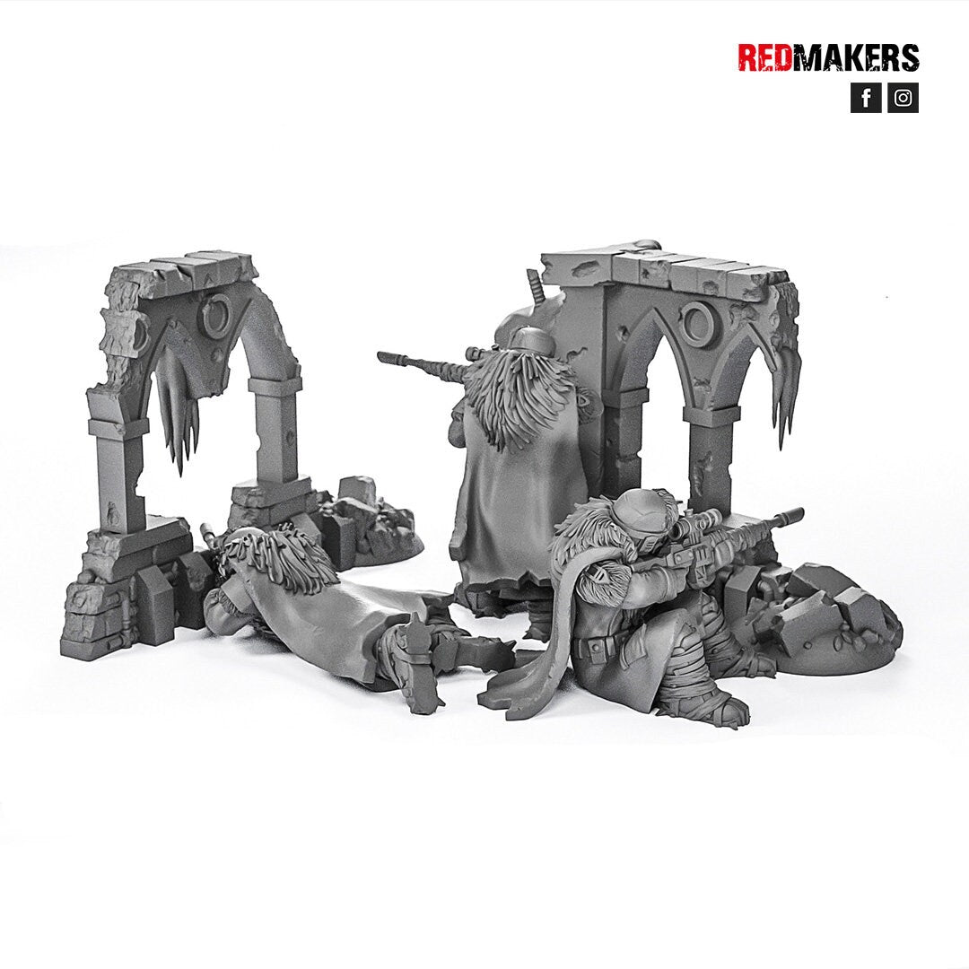 Red Makers - Ice Warriors Snipers x3 (Custom Order)