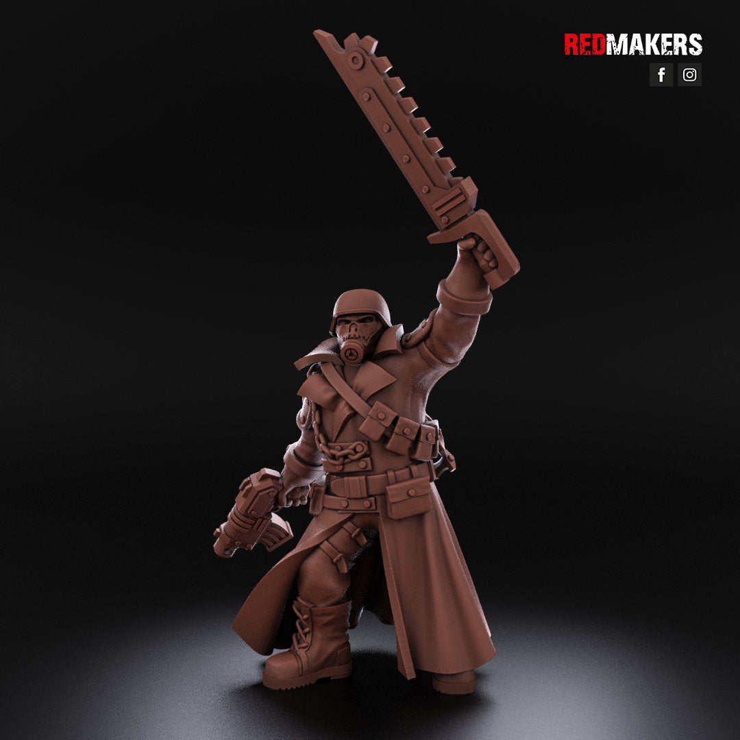Red Makers - Steel Guard Officer and Command Squad (Custom Order)