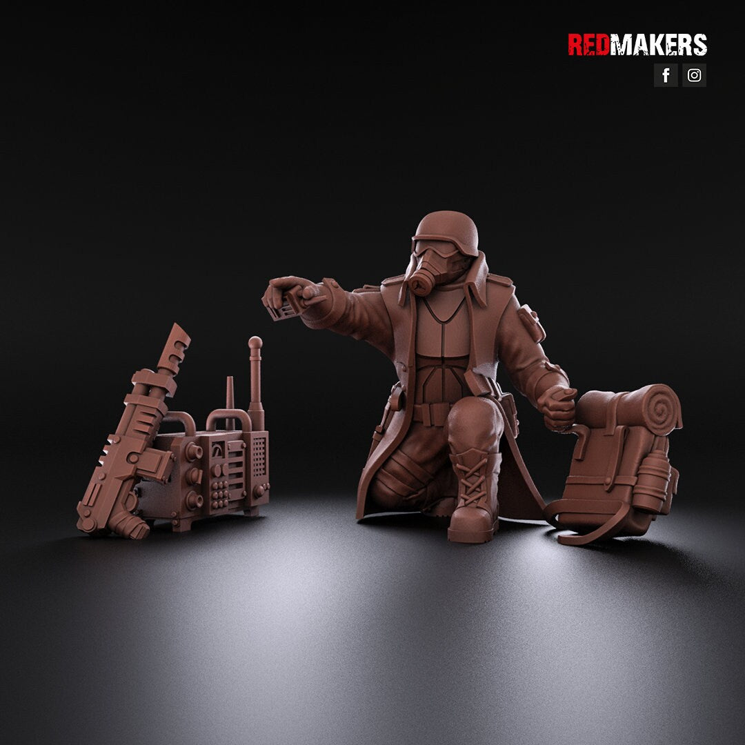 Red Makers - Steel Guard Officer and Command Squad (Custom Order)