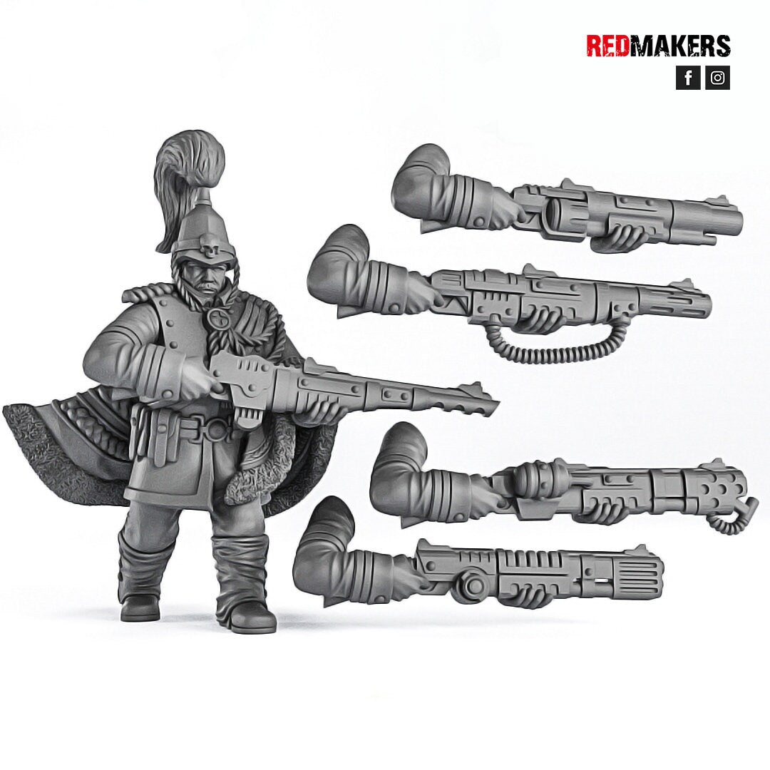 Red Makers - Royal Regiment Officer and Command Squad (Custom Order)