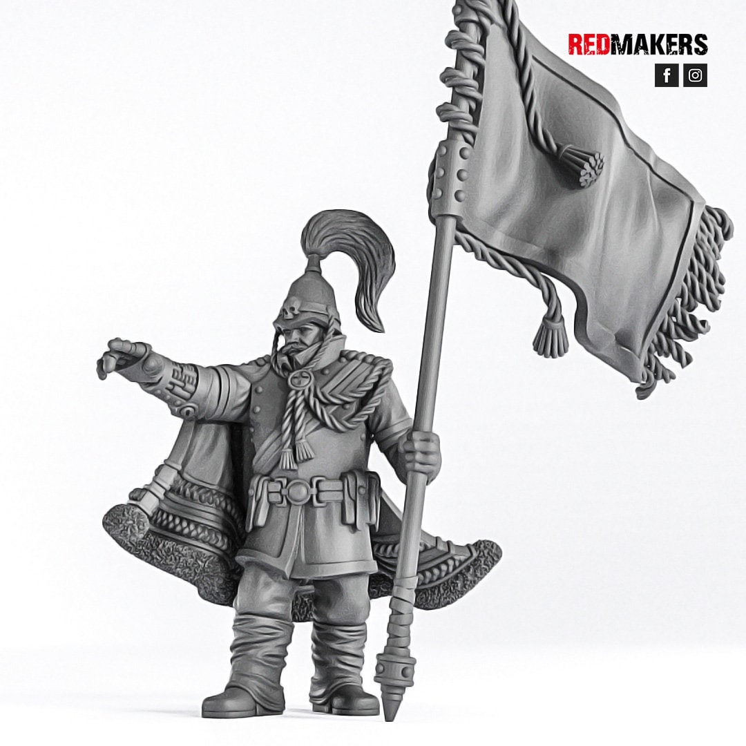 Red Makers - Royal Regiment Officer and Command Squad (Custom Order)