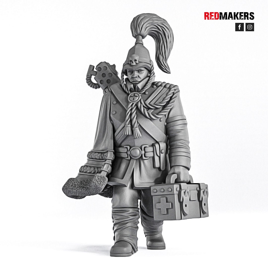 Red Makers - Royal Regiment Officer and Command Squad (Custom Order)
