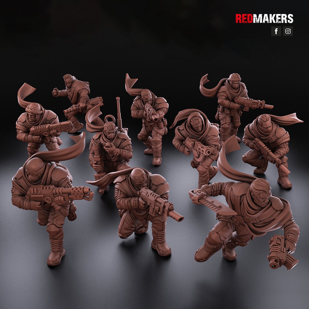 Red Makers - Desert Raiders Squad x10 (Custom Order)