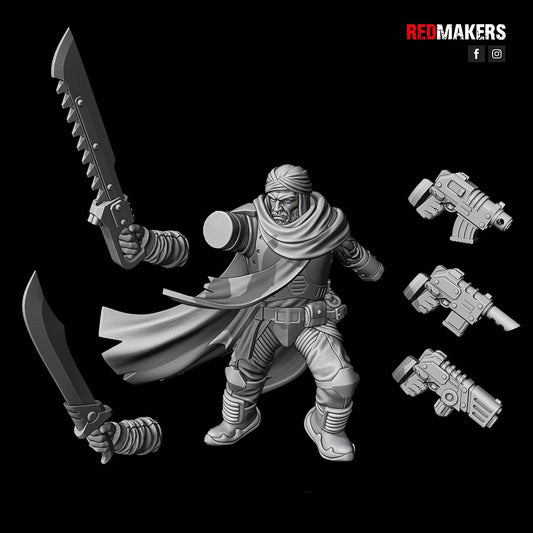 Red Makers Desert Raiders Officer and Command Squad (Custom Order) - product image 2 of 8