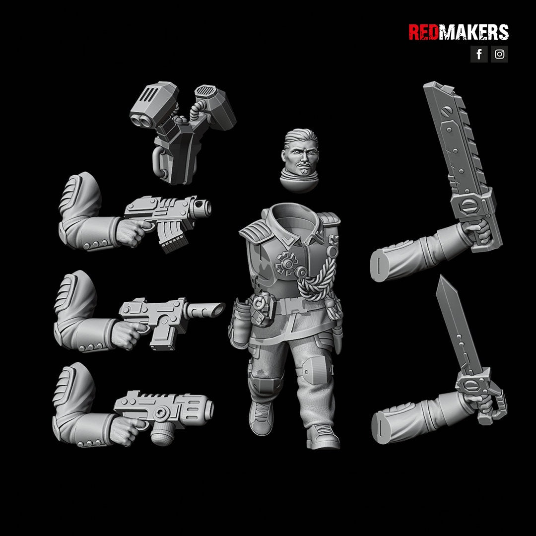 Red Makers - Airborne Division Officer and Command Squad (Custom Order)