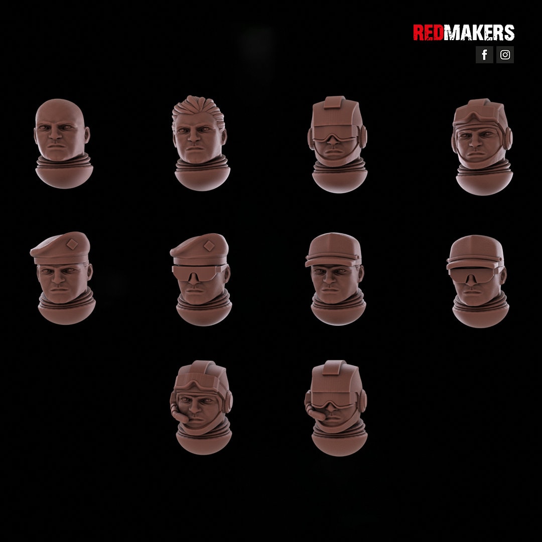 Red Makers - Airborne Division Officer and Command Squad (Custom Order)