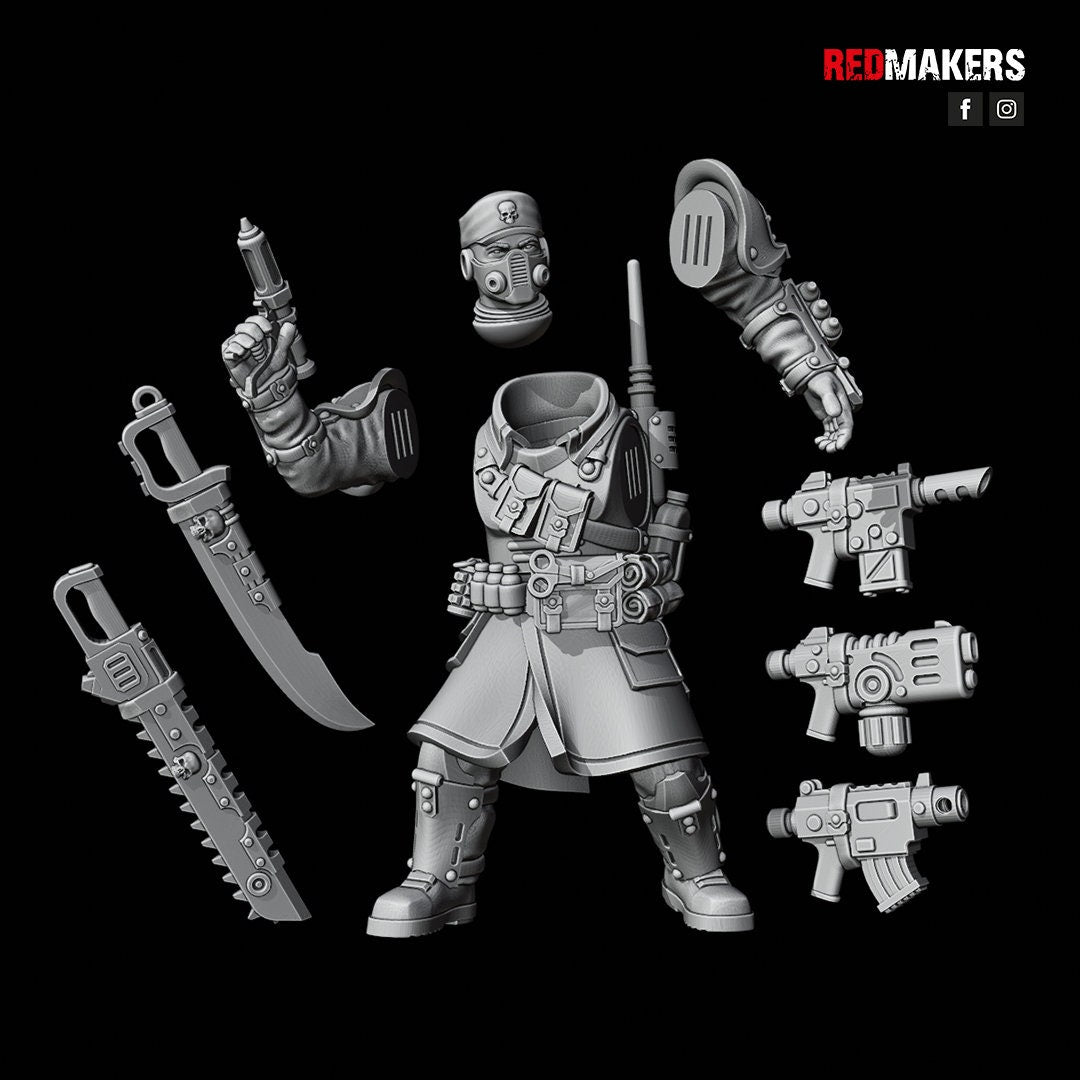 Red Makers Shock Troops Elite Command Squad x4 (Custom Order) - product image 10 of 10