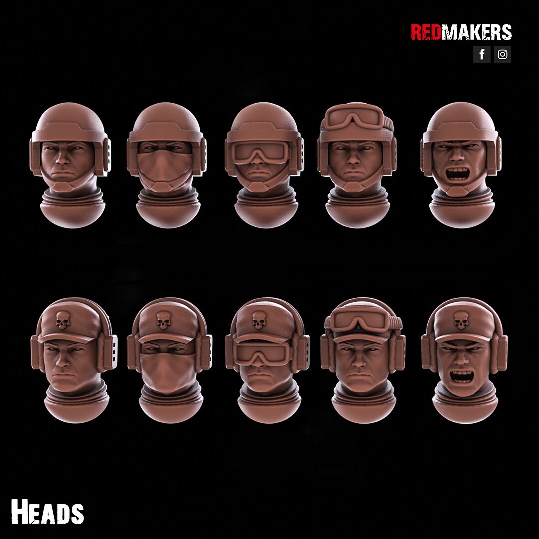 Red Makers - Shock Troops Heavy Support Teams x3 (Custom Order)