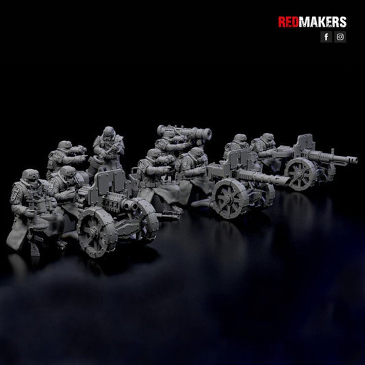 Red Makers - Ice Warriors Heavy Weapon Teams x3 (Custom Order)