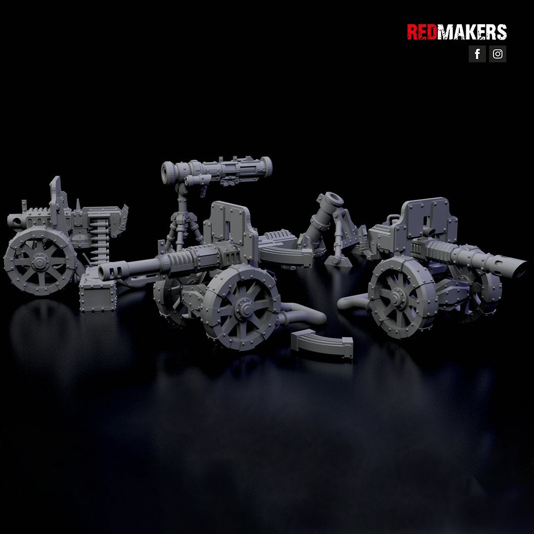 Red Makers Ice Warriors Heavy Weapon Teams x3 (Custom Order) - product image 8 of 8
