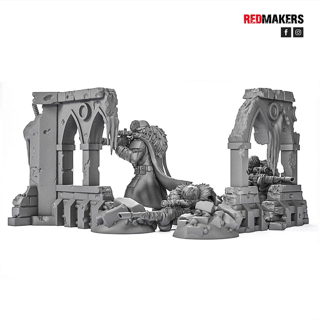 Red Makers - Ice Warriors Snipers x3 (Custom Order)