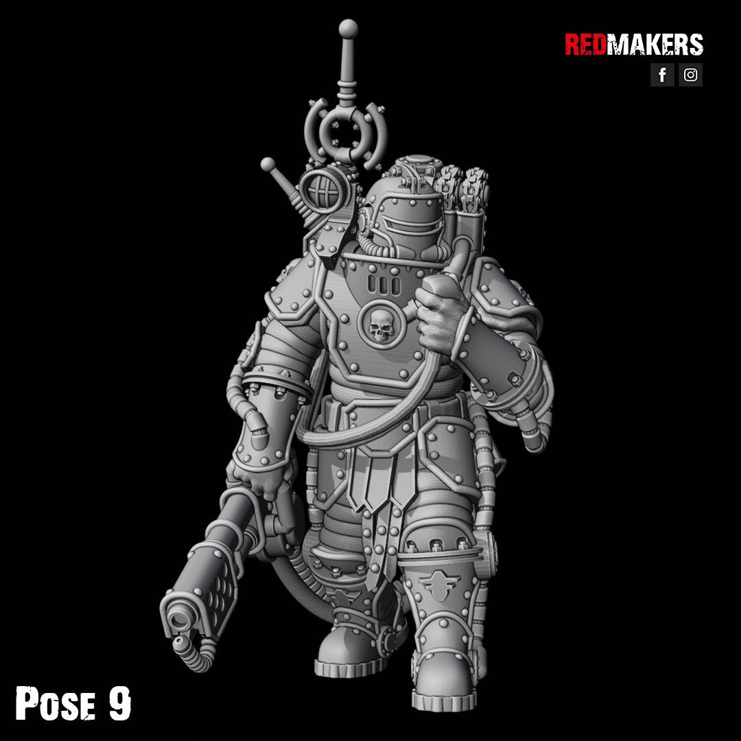 Red Makers - Solar Guard Flamers x10 (Custom Order)