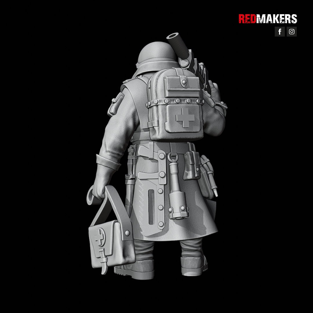 Red Makers - Steel Guard Officer and Command Squad (Custom Order)