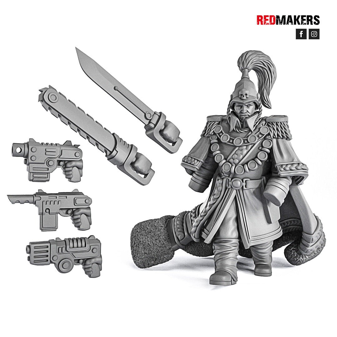 Red Makers - Royal Regiment Officer and Command Squad (Custom Order)