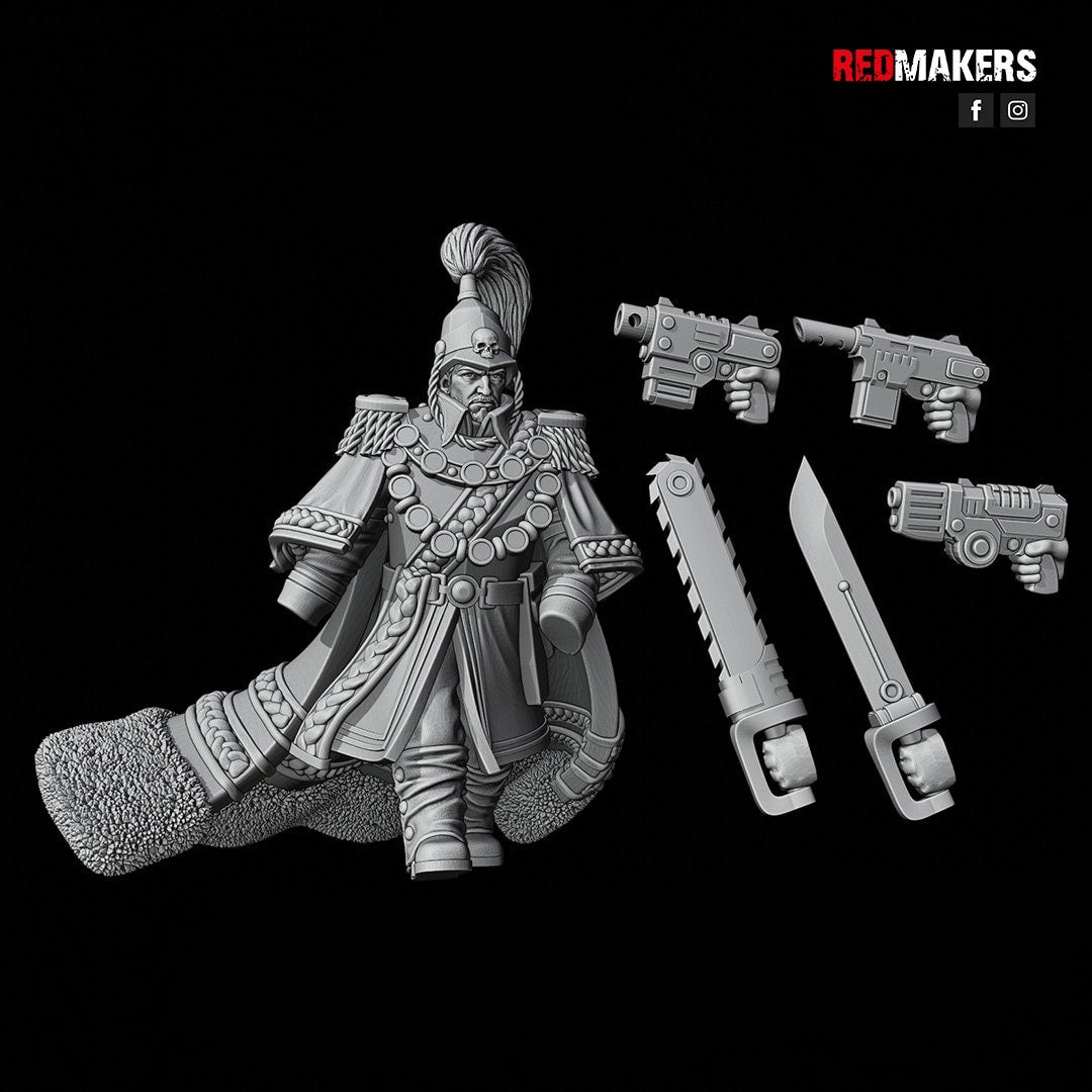 Red Makers - Royal Regiment Officer and Command Squad (Custom Order)