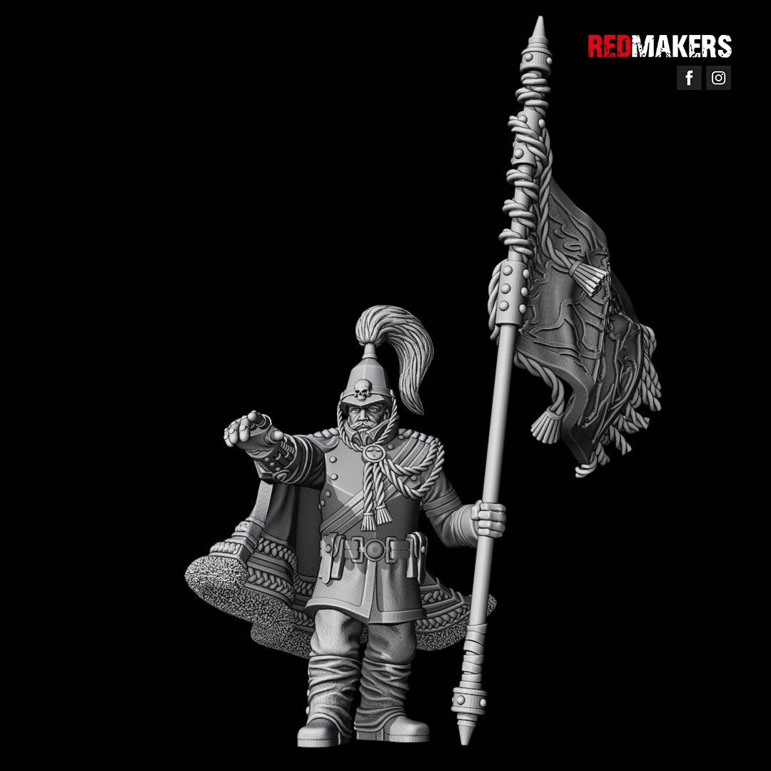 Red Makers - Royal Regiment Officer and Command Squad (Custom Order)