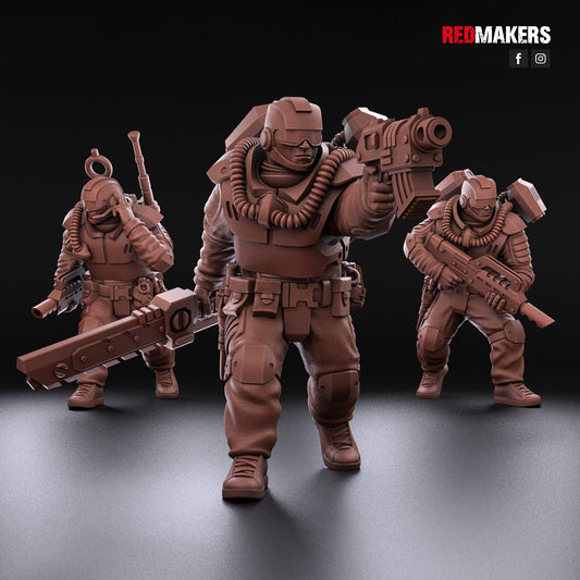 Red Makers Airborne Division Squad x10 (Custom Order) - product image 2 of 9