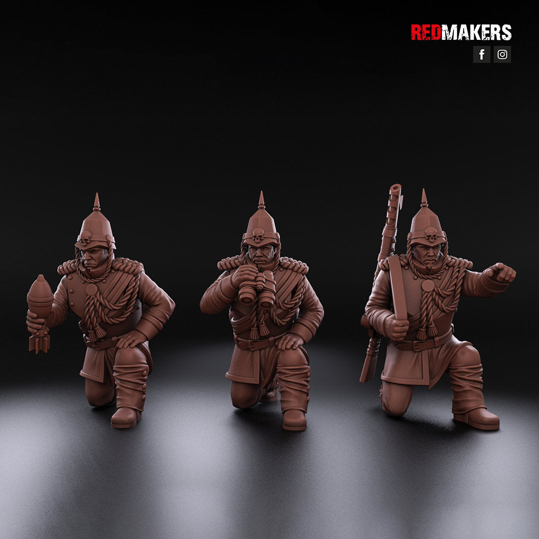 Red Makers - Royal Regiment Heavy Support Teams x3 (Custom Order)