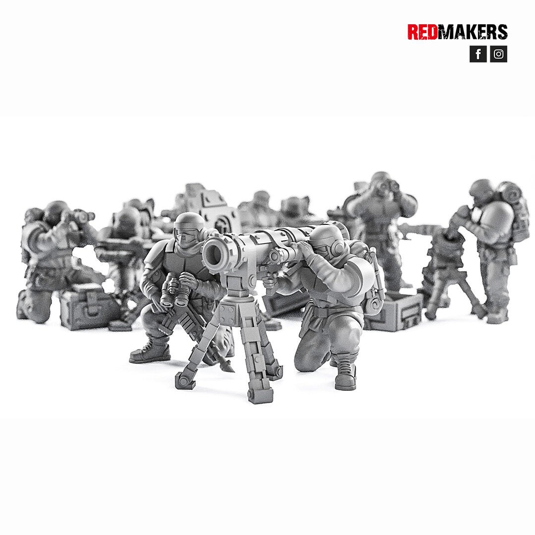 Red Makers - Alpha Troops Heavy Support Teams x3 (Custom Order)