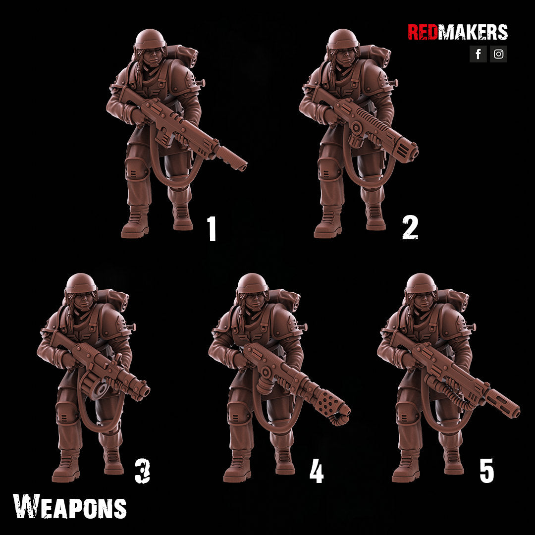 Red Makers - Shock Troops Female Squad x10 (Custom Order)
