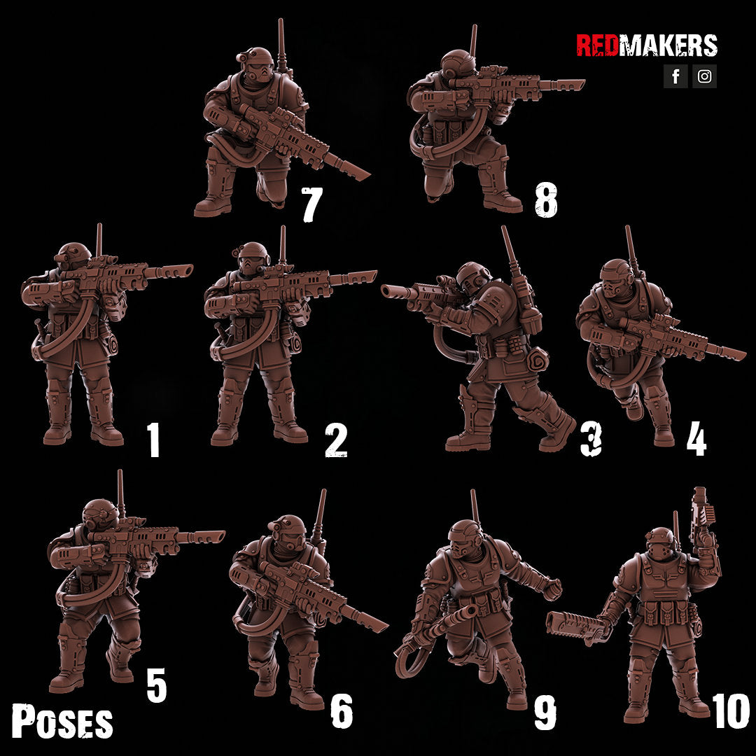 Red Makers - Shock Troops Elite Squad x10 (Custom Order)