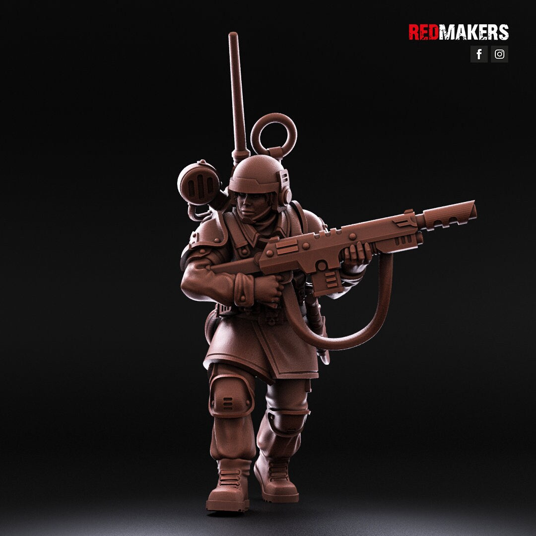 Red Makers - Shock Troops Female Officer and Command Squad (Custom Order)
