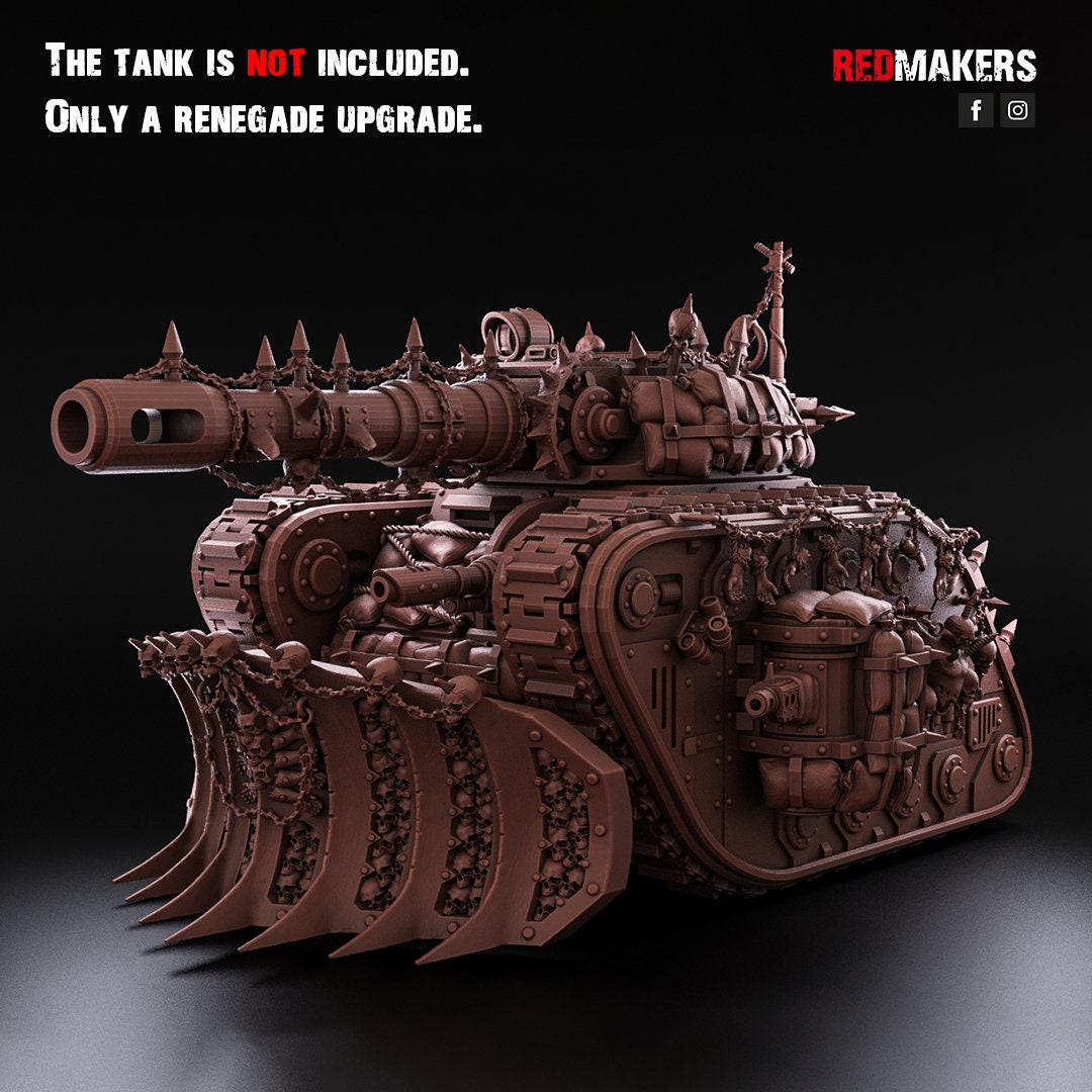 Red Makers Renegade Conversion Set for Legendary Battle Tank – Heretics (Custom Order) - product image 10 of 10