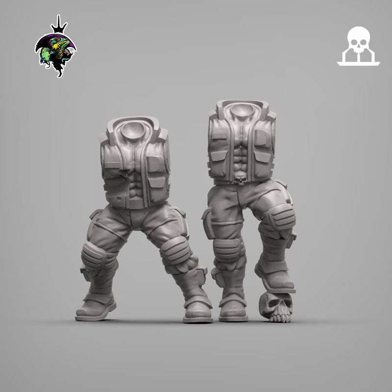 SpaceNam - Zorbo and Duke V2 - Reptilian Overlords (Custom Order)