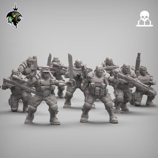 SpaceNam - Infantry Squad V2.0 x10 - Reptilian Overlords (Custom Order)