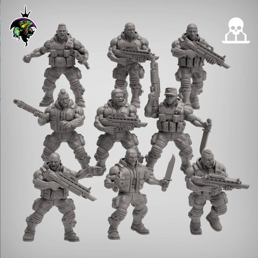 SpaceNam - Infantry Squad V1.0 x10 - Reptilian Overlords (Custom Order)