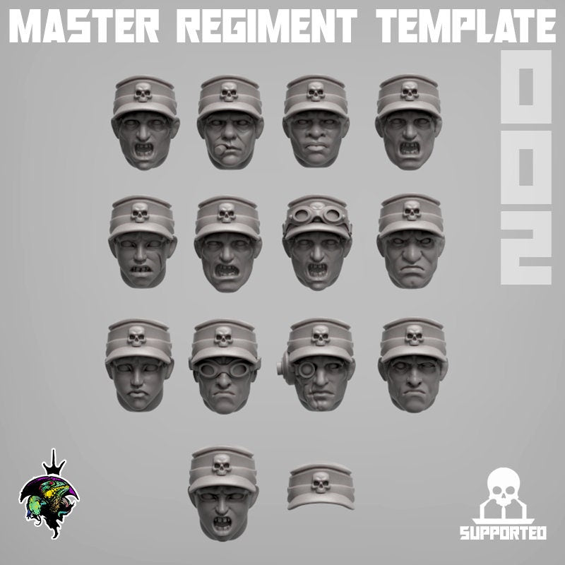 MRT Heads Set 002 - Reptilian Overlords (Custom Order) - product image