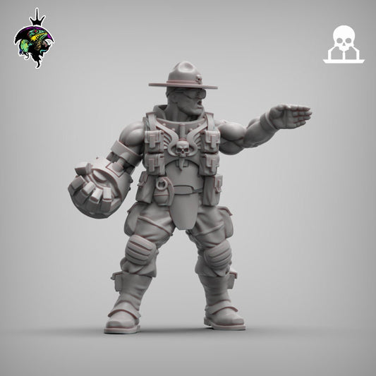 SpaceNam - Sgt Major Meatgrinder - Reptilian Overlords (Custom Order)
