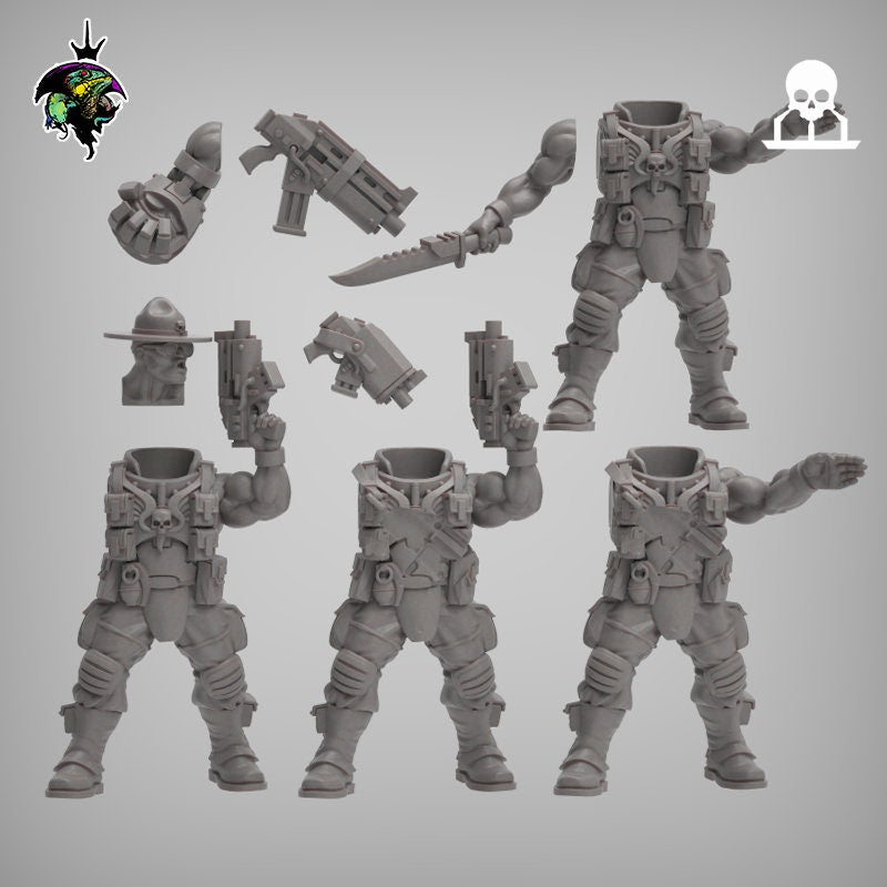 SpaceNam - Sgt Major Meatgrinder - Reptilian Overlords (Custom Order)