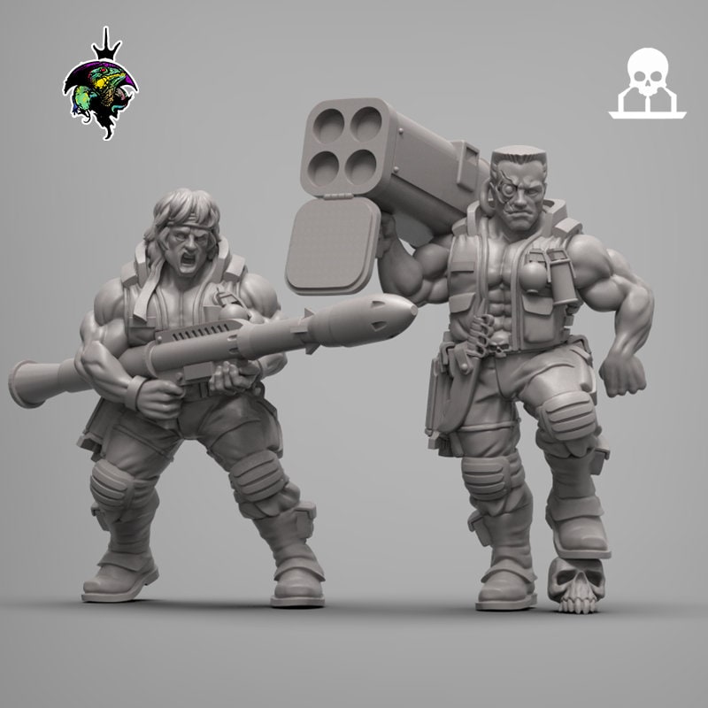 SpaceNam Zorbo and Duke V2 - Reptilian Overlords (Custom Order) - product image