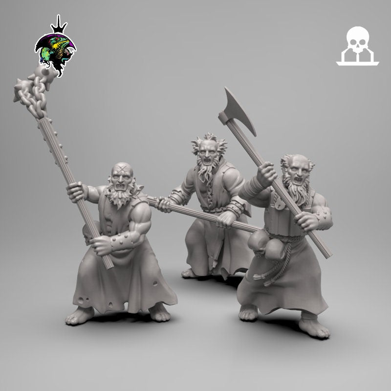 Fantasy - Priests and Penitents x10 - Reptilian Overlords (Custom Order)