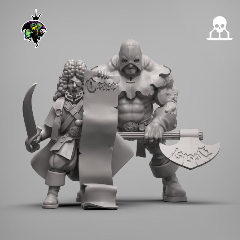 Fantasy Ghoulrich and Wurstshire - Reptilian Overlords (Custom Order) - product image
