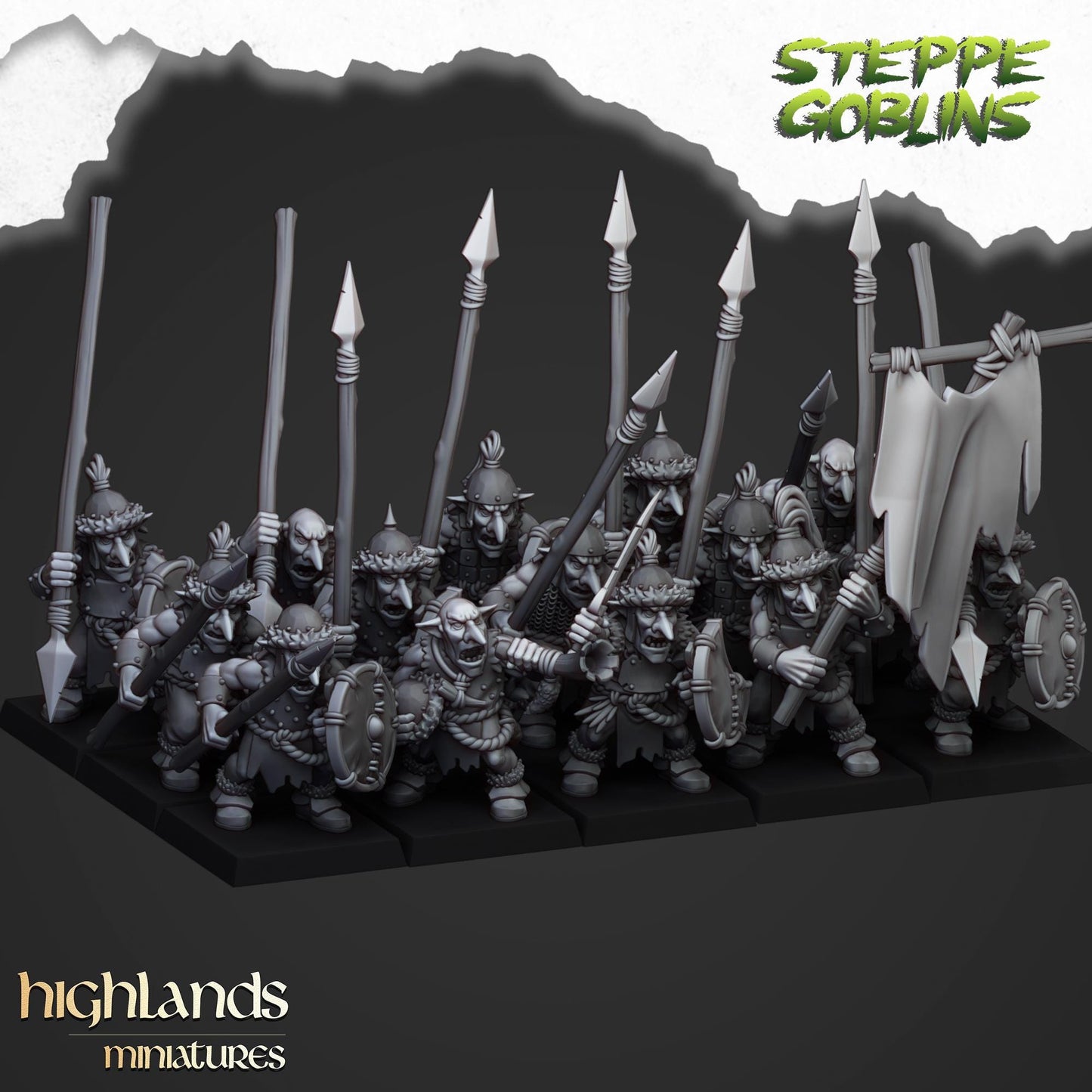 Highland Miniatures Steppe Goblins - Fantasy / D&D (Custom Order) - product image